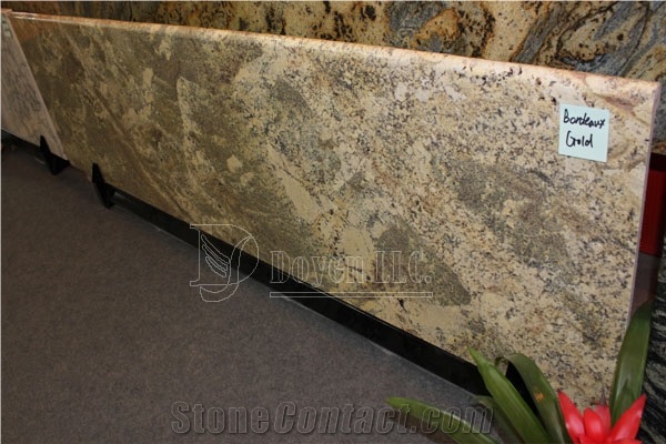 Bonteaut Gold Granite Kitchen Prefab Countertops & Worktops