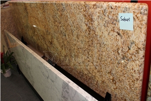 Brazil Salari Gold Granite Kitchen Prefab Countertops & Worktops