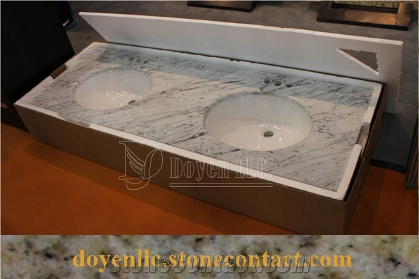 Carrara White Marble Vanity Top for Wholesale and Project