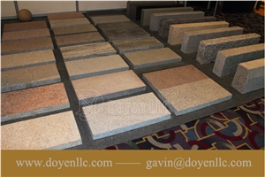Cheap Chinese Granite Pavers & Cube Stone with Bevel Edges