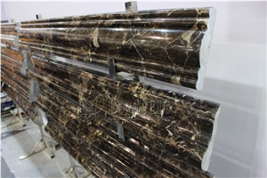 Dark Emperador Brown Marble Border Liners and Mouldings