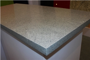 Grey Pearl Quartzite Kitchen Worktops & Countertops with Flat Edge