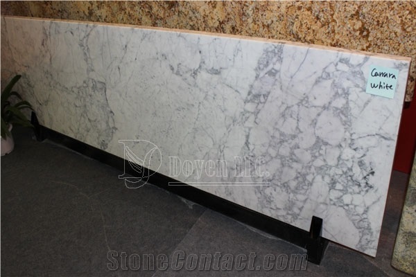 Italy Carrara White Marble Kitchen Prefab Countertops Worktops