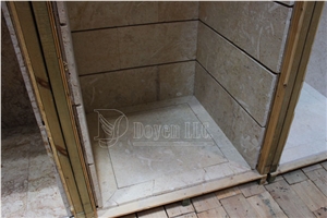 Sea Coral Marble Bathroom Shower Tubs & Walling Designs with Tile, Surround Walls