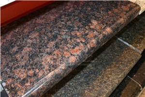 Tan Brown Granite, Water Fall or Pencil Edge for Countertops, Worktops, Island Tops & Bar Tops