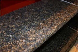 Verde Ubatuba Granite, Full Bullnose Edge for Countertops, Worktops& Bar Tops