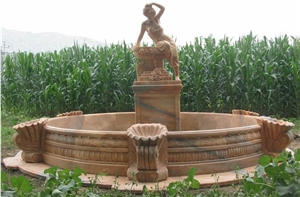 Sculpture Fountain, Pure White Marble