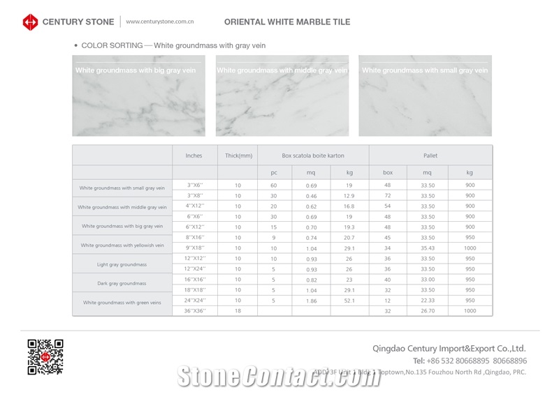 First Class Natural Statuary Polished 12x12 White Marble Flooring, China White Marble 