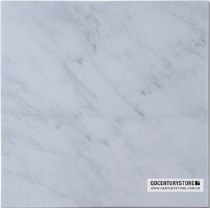 First Class Natural Statuary Polished 12x12 White Marble Flooring, China White Marble 
