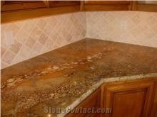 Golden Sun Granite Kitchen Countertops
