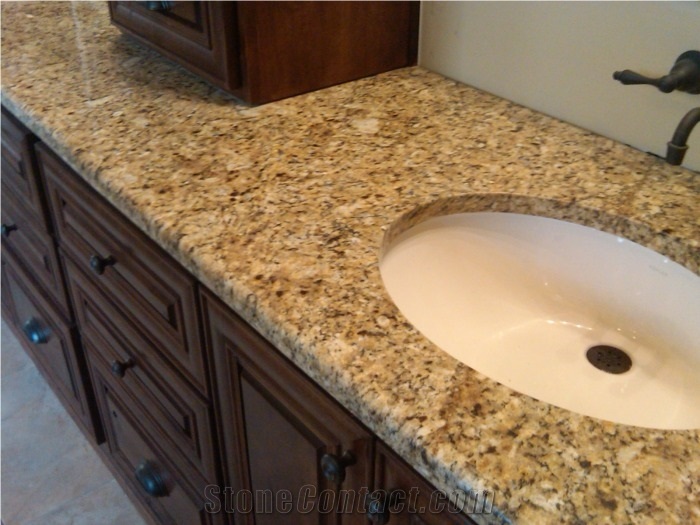 New Venetian Gold Granite Bathroom Countertops