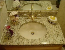 Owen Gold Granite Bathroom Countertops