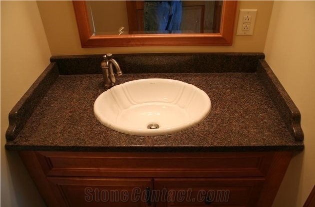 Red Amethyst Granite Bathroom Countertops