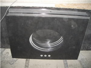 Shanxi Black Granite Bathroom Countertops, Natural Black Granite Bathroom Countertops