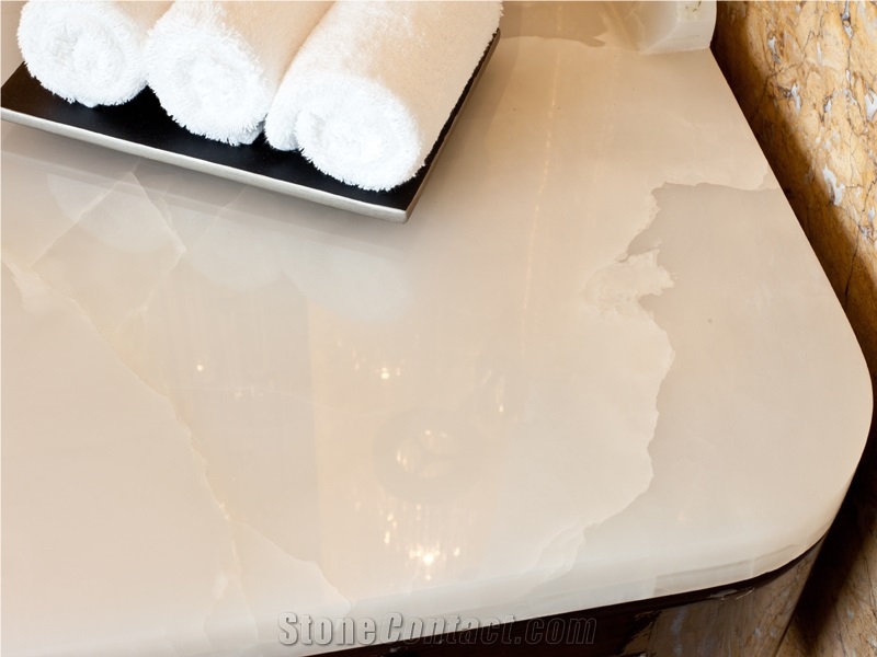 White Jade Bathroom Countertops,Vanity Tops from China