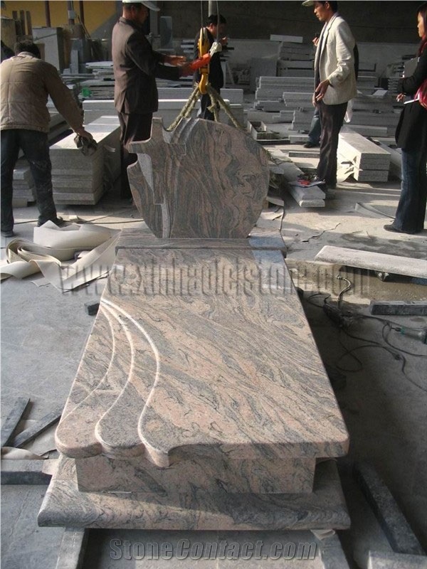 China Juparana（Pink）Granite Tombstone&Monument
