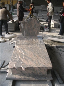 China Juparana（Pink）Granite Tombstone&Monument