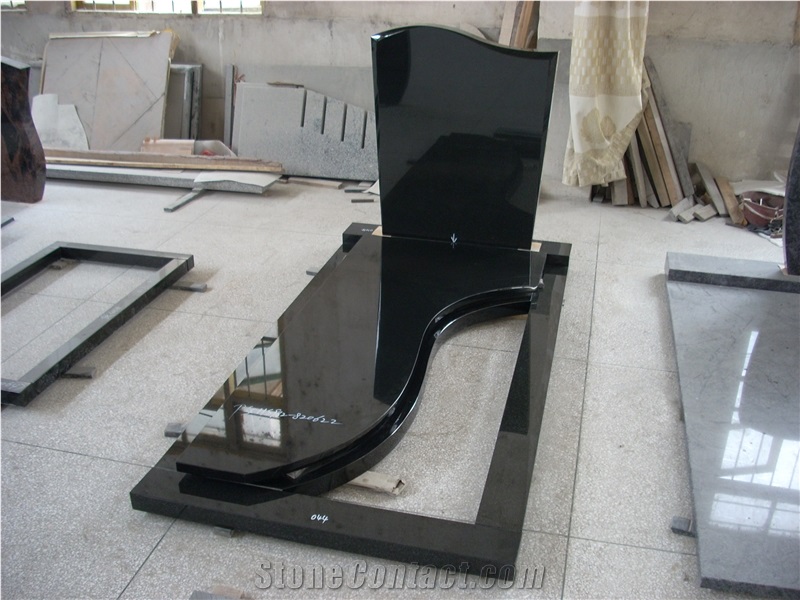 Finland Style Monuments, India Black Granite Monuments