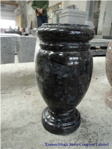 Granite Vase/Urns, Blue Granite Urns