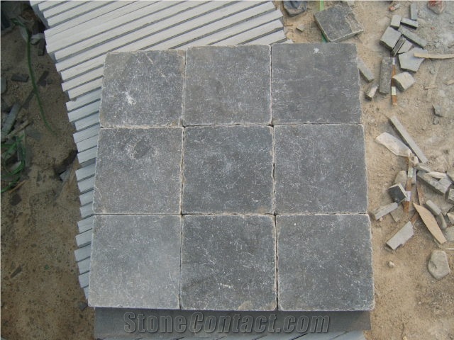 Hone Blue Limestone Slab & Tile, China Blue Limestone