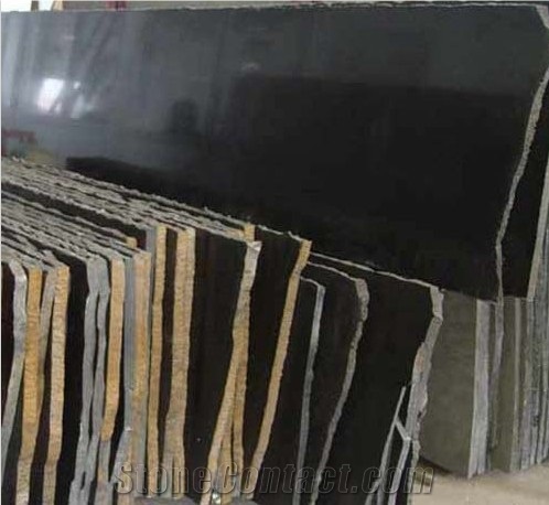 Polished Mongolia Black Basalt Slabs and Tiles