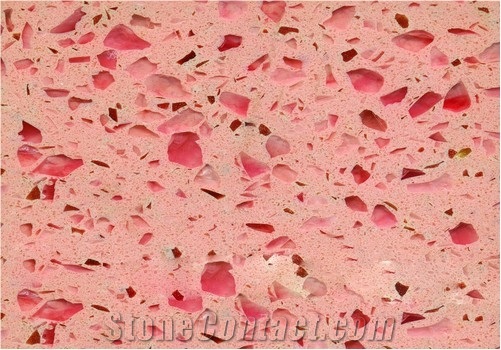 Pink Quartz Stone Tiles Slabs For, Pink Quartz Countertop Kitchen