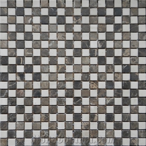 White and Brown Marble Mosaic