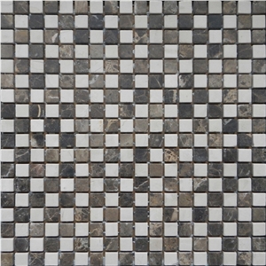 White and Brown Marble Mosaic