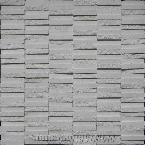 White Marble Wall Mosaic for Bathroom Background