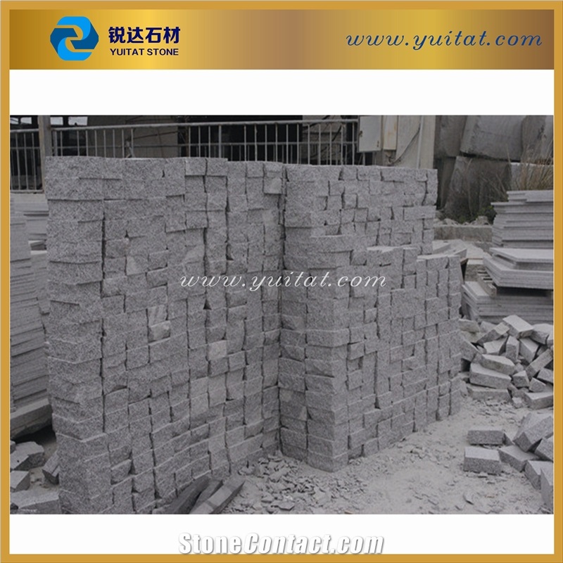 Cheap and Large Quantity G603 Grey Cube Stone for Gardening, Parking Pavement, Grey G603 Landscaping Stone