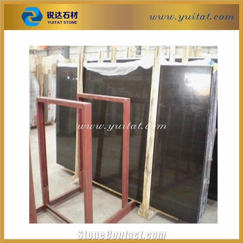 Cut to Size Big Slab, Chinese Black Marble Slab, China Black Wooden Marble Tiles/Slabs