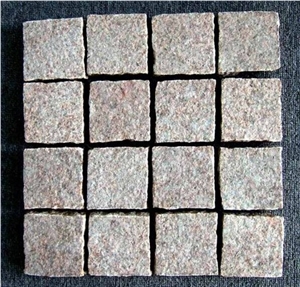 G682 Yellow Granite Tumbled Paver,Cubestone,Paving Stone