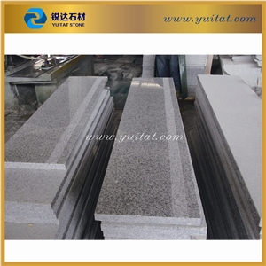 Surface Flamed/Polished G603 Granite Stair, Grey Granite Stair/Step, 150 X 30 X3cm