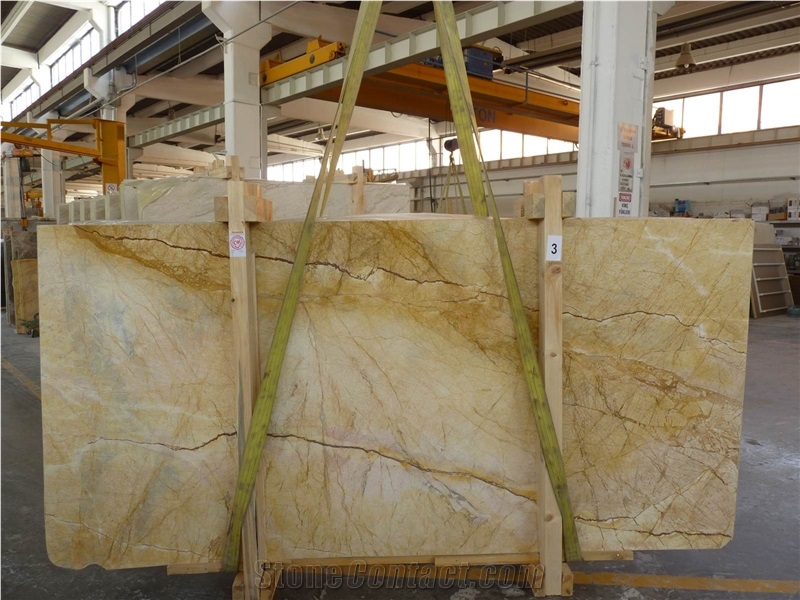 Yellow River Marble Slabs, Tiles