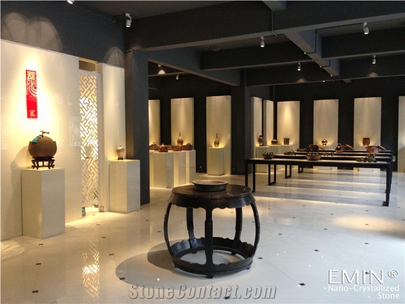 Nano Crystallized Glass Stone Big Slab Wall Decoration Floor Parquet Customized Size Quality Stone Tile