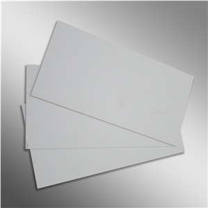 White Nano Crystallized Glass Panel Wall Tile Big Slab Polished Surface Customized Size