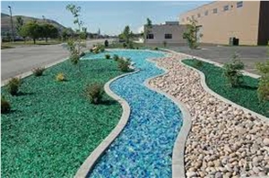 Landscaping Glass Pebbles