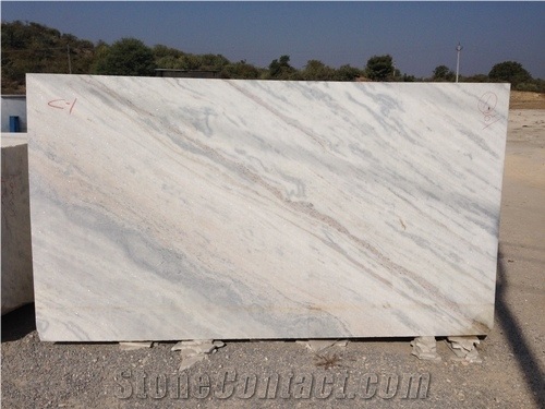 Glacier White Marble Slabs, India White Marble