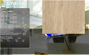 Afyon Travertine Vein Cut Slabs & Tiles, Turkey Beige Travertine