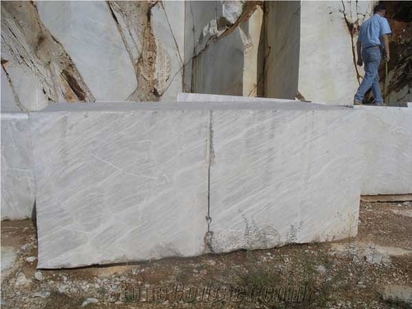 Macedonia Cristallino White Marble Blocks
