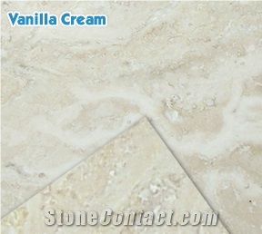 Vanilla Cream Travertine Tiles, Turkey Beige Travertine