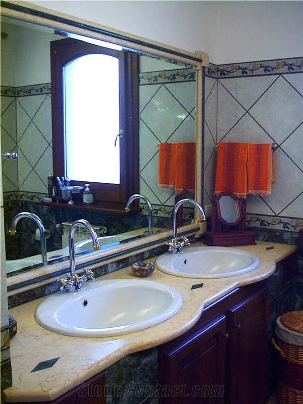 Giallo Reale Extra Yellow Marble Bathroom Vanity Tops