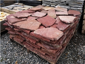Red Porphyry Flagstone Pavement