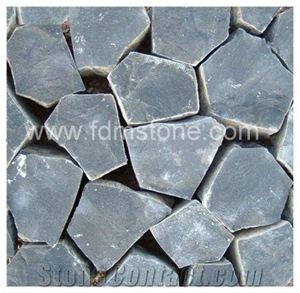 Black Grey Basalt Fujian Andesite Flamed Flagstone, Split Crazy   Paver, Irregular Patio Paver ,Random Wall  Flagstone 