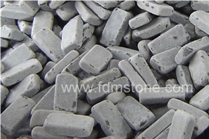 Zhangpu Black Basalt Cobblestone,Cubestone for Patio, G685 Tumbled Stone,Machine Cut/Split/Sawn Pattern Paving Stone Granite