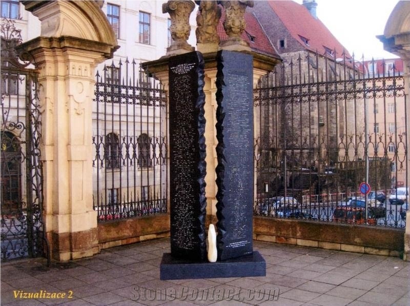 National Monument Of Heroes One-Prague, Absolute Black Granite Memorials