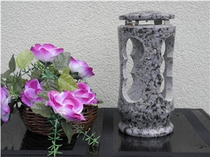 Nemecka Modra Granite Monumental Lamps, Grey Granite Urn, Vase & Bench