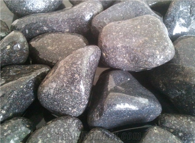 Tumbled Black Basalt Pebble & Gravel