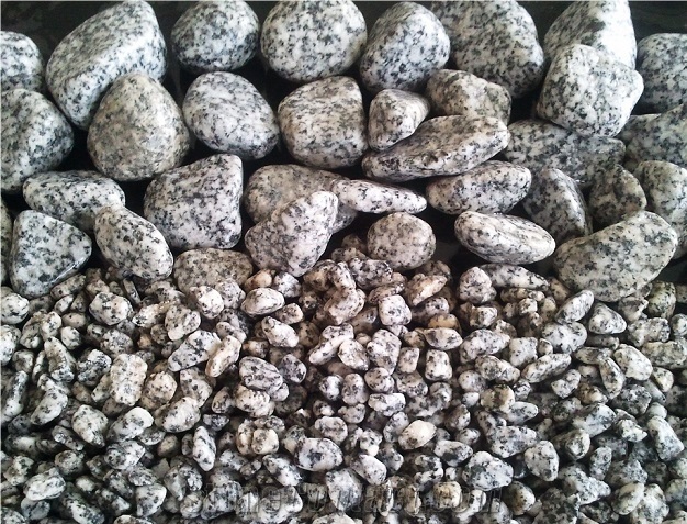 Tumbled Granite, Grey Granite Pebble & Gravel from Turkey