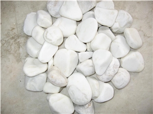 Tumbled Pure White Marble Gravel